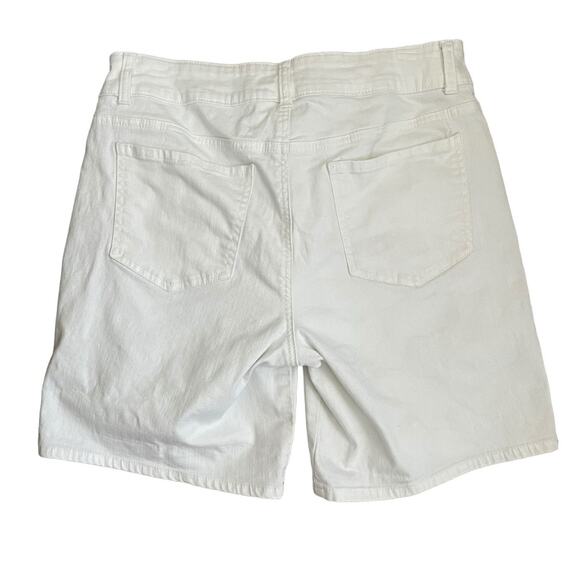 Riders by Lee Girls Bermuda Shorts 12 White Mid Rise Gorpcore Casual Basics - Picture 3 of 10